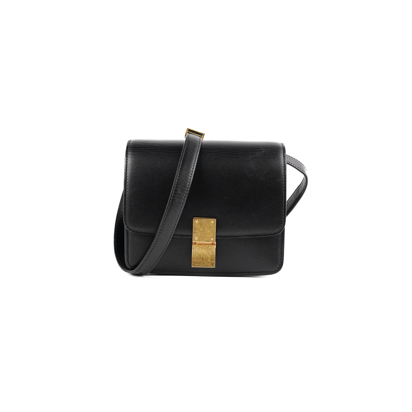 Luxury Teen Classic Box Crossbody Handbag Black Crossbody Bag