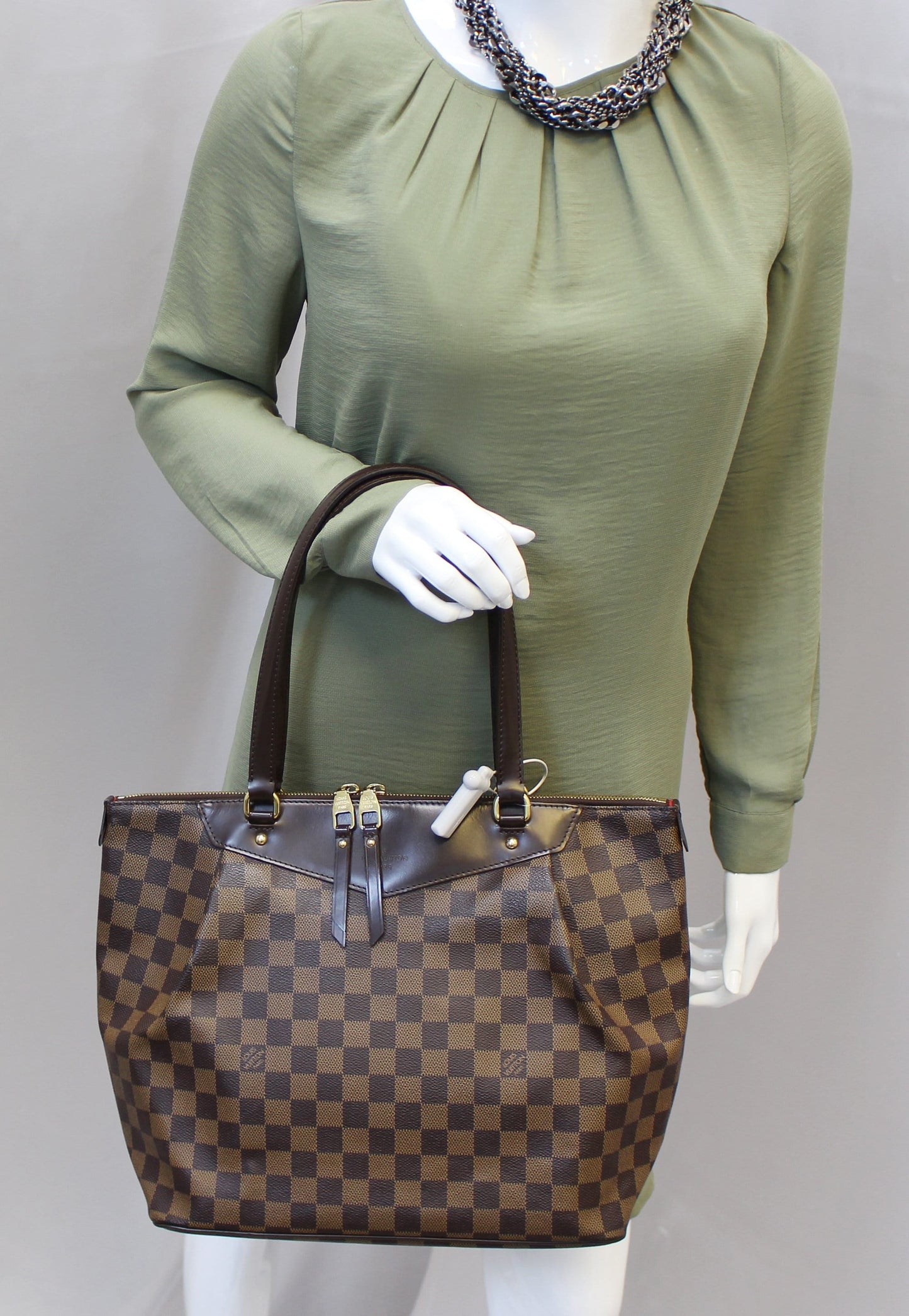 Louis Vuitton Damier Ebene Westminster Gm Tote Shoulder Handbag Shoulder Bag