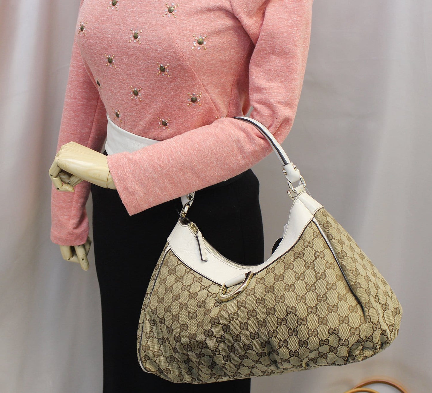 Gucci Ring Hobo Bag Sale Canvas White Jewelry