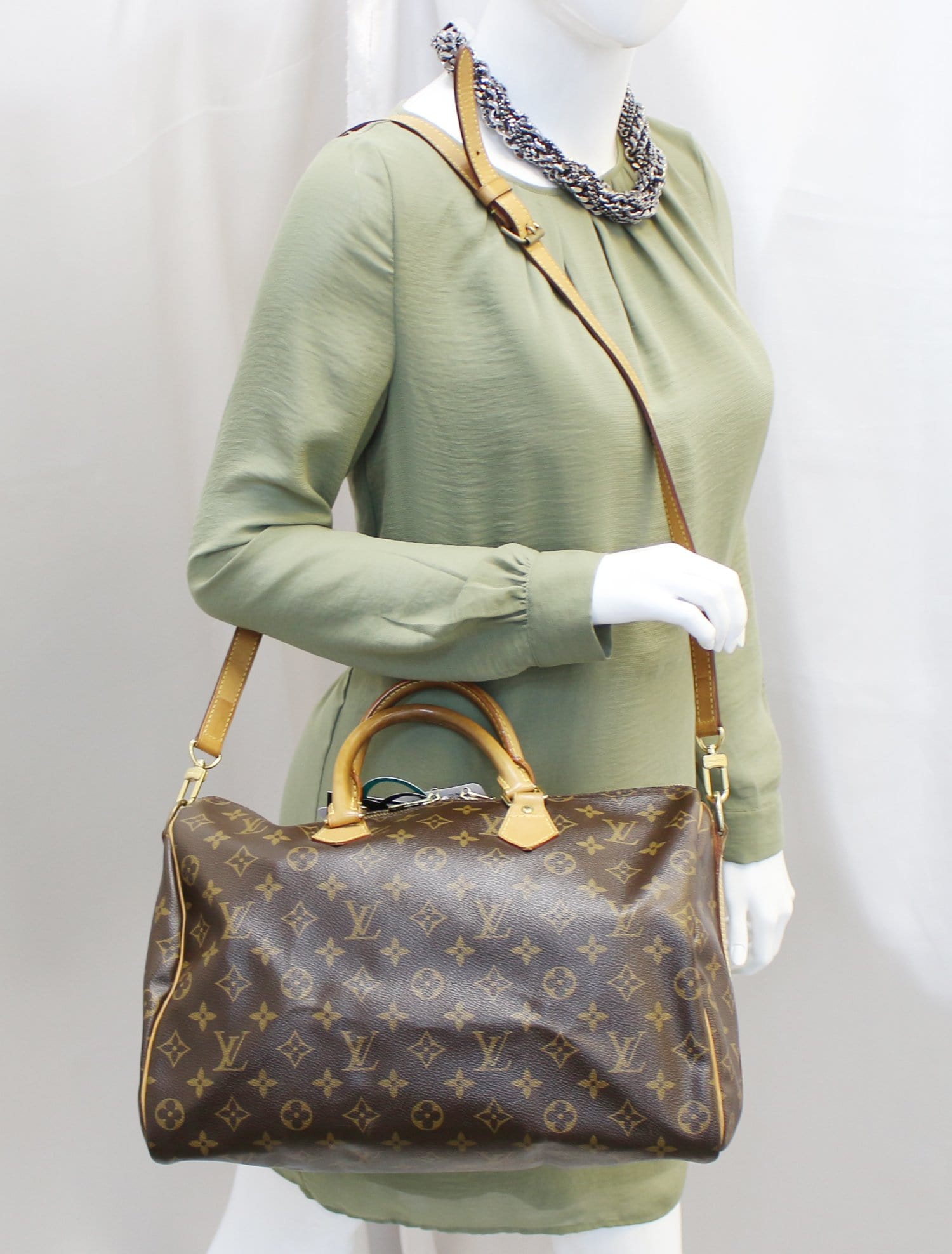 Louis Vuitton Speedy Bandouliere Bag Canvas Monogram Shoulder Bag