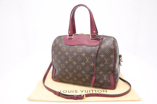 Louis Vuitton Retiro NM Aurore Monogram Canvas Leather Handbag
