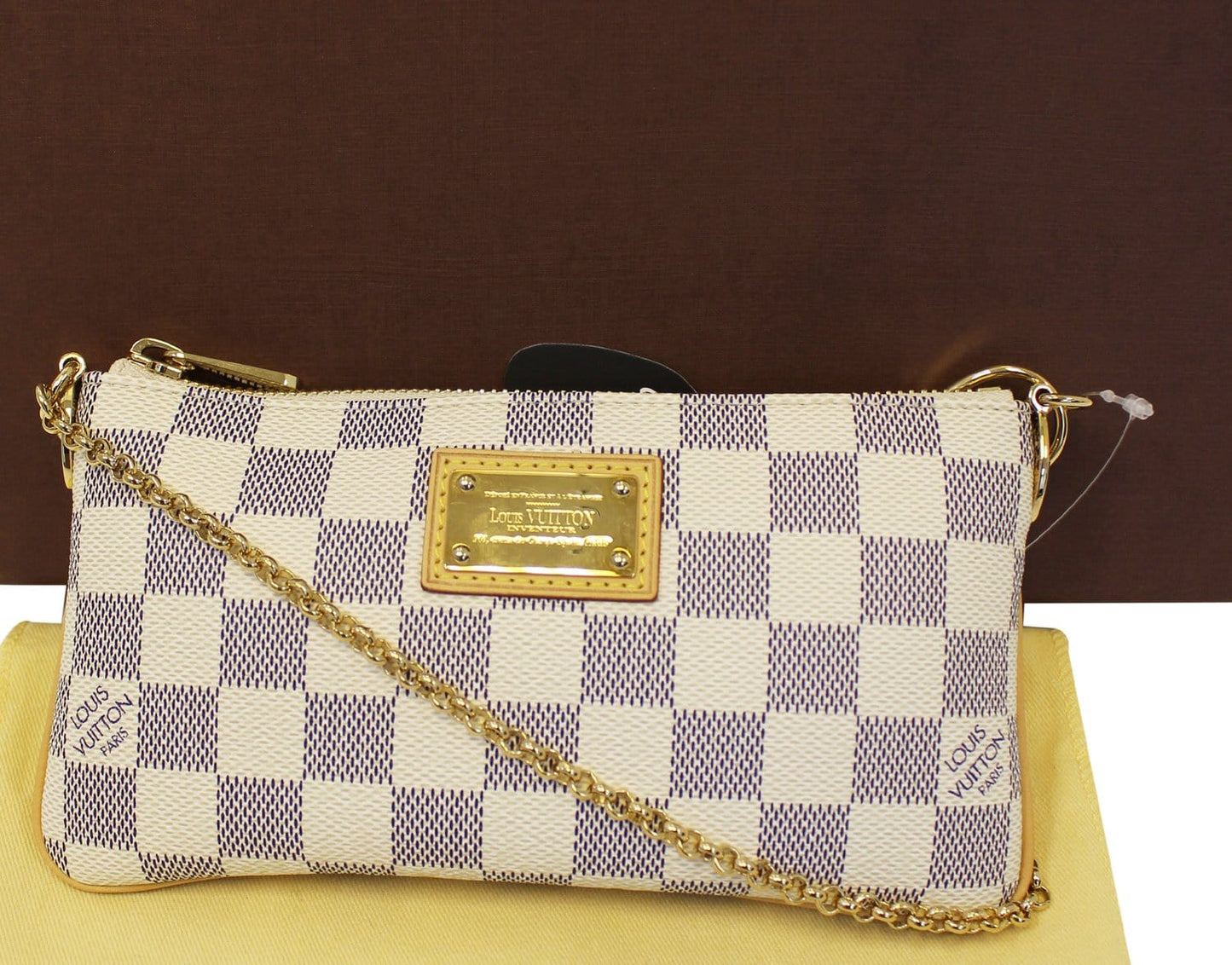 Louis Damier Azur Milla Mm Pouch Bag White Clutch Bag
