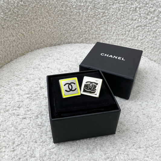 Chanel Pair of Pins (Brooches) in SHW Jewelry