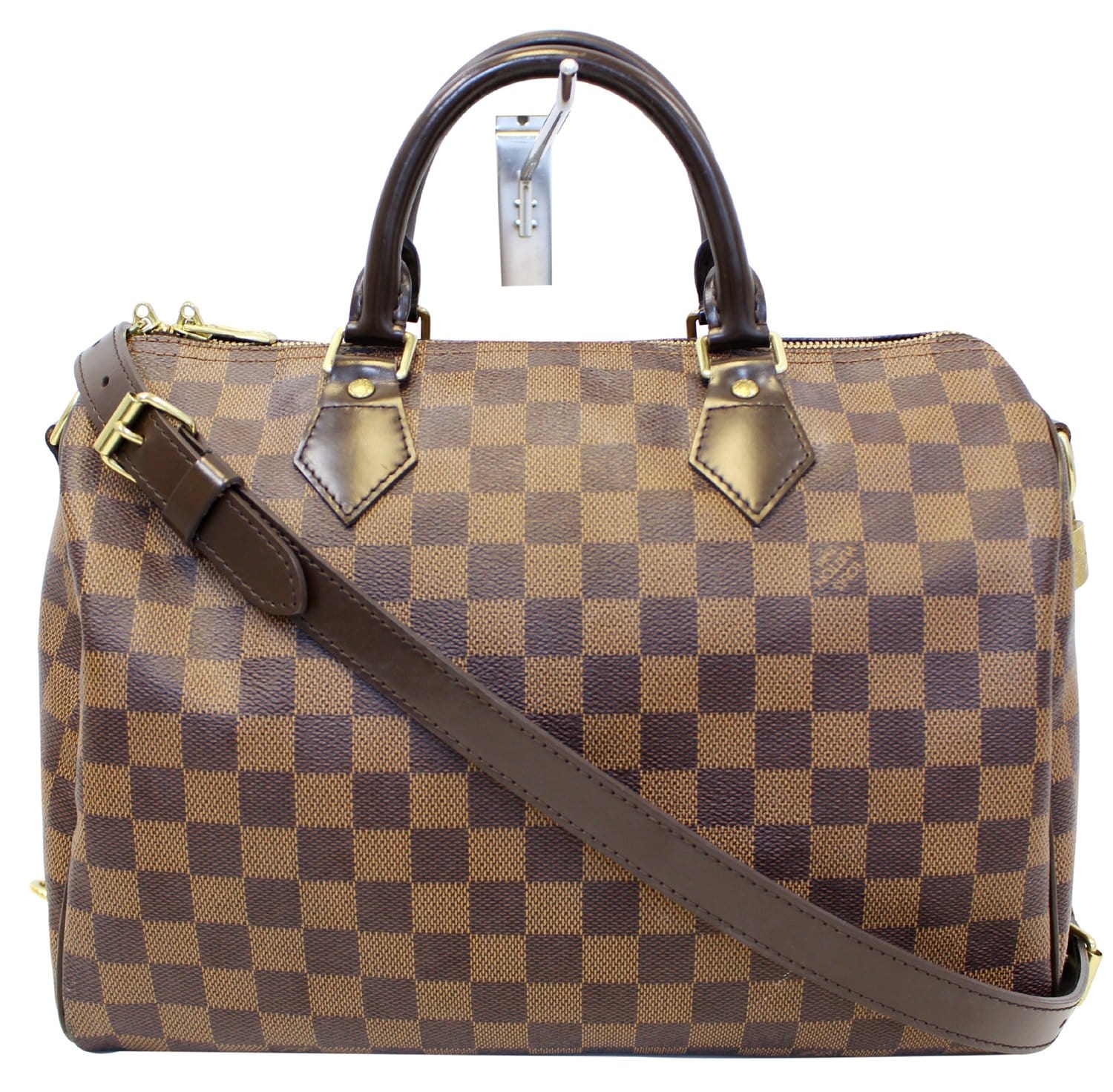 Louis Damier Ebene Speedy Bandouliere Shoulder Bag