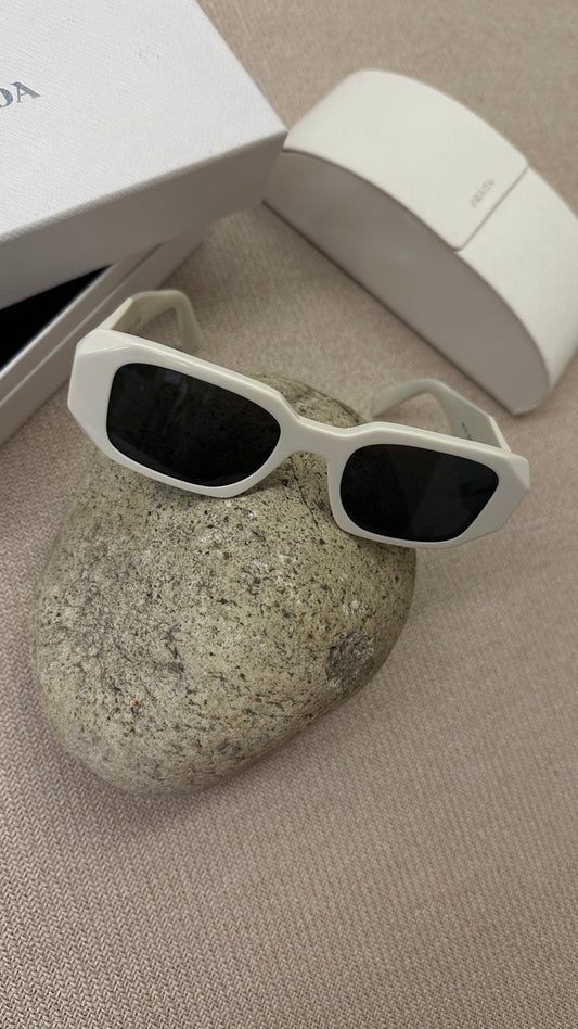 Prada Sunglasses White Logo