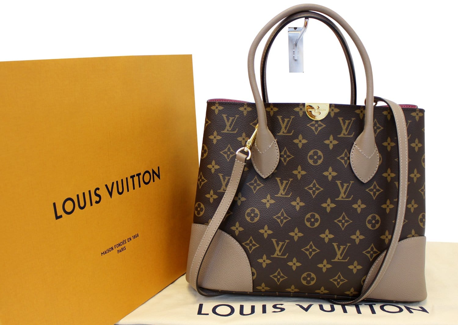 Louis Flandrin Shoulder Handbag Canvas Monogram Shoulder Bag