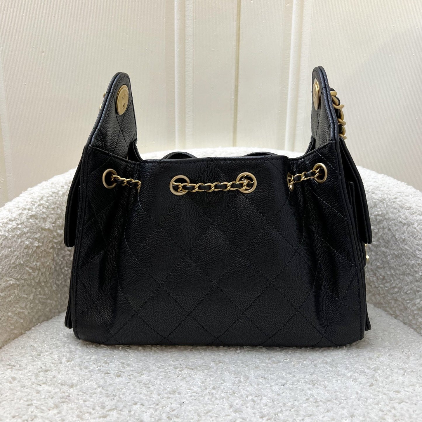 Chanel [BN - Jan 2026] 25 Mini Hobo Bag in Black Caviar and AGHW (Model: )