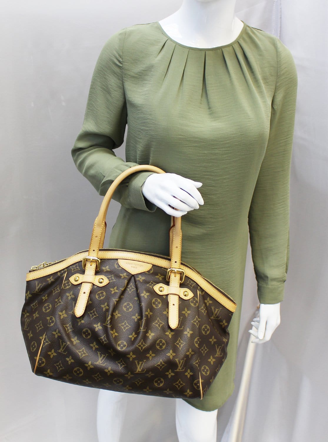 Louis Tivoli Gm Satchel Bag Canvas Monogram Travel Bag