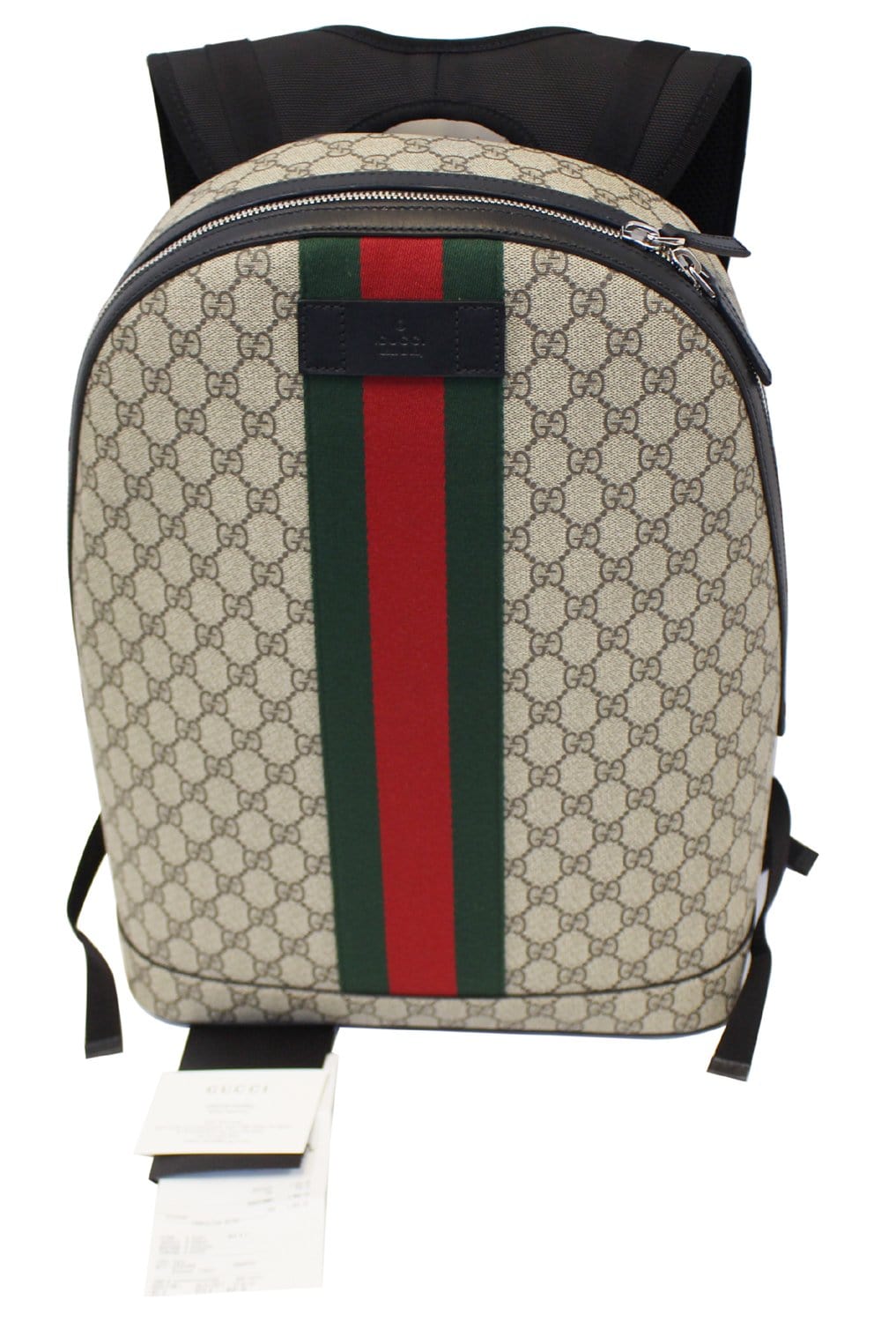 Gucci Supreme Web Backpack Monogram Brown