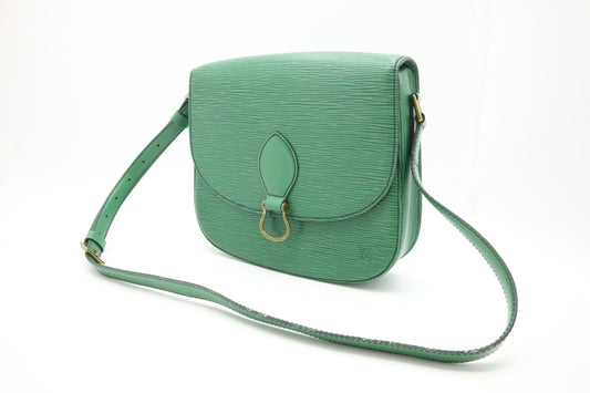 Louis Vuitton Saint Cloud Green GM Leather Epi Handbag Leather 1