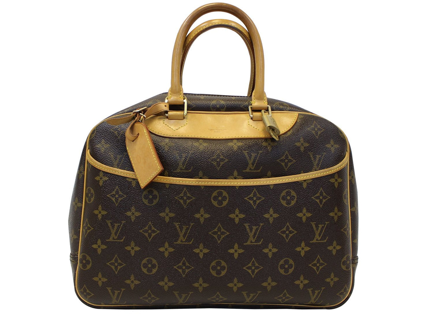 Louis Deauville Satchel Bag Canvas Monogram Travel Bag
