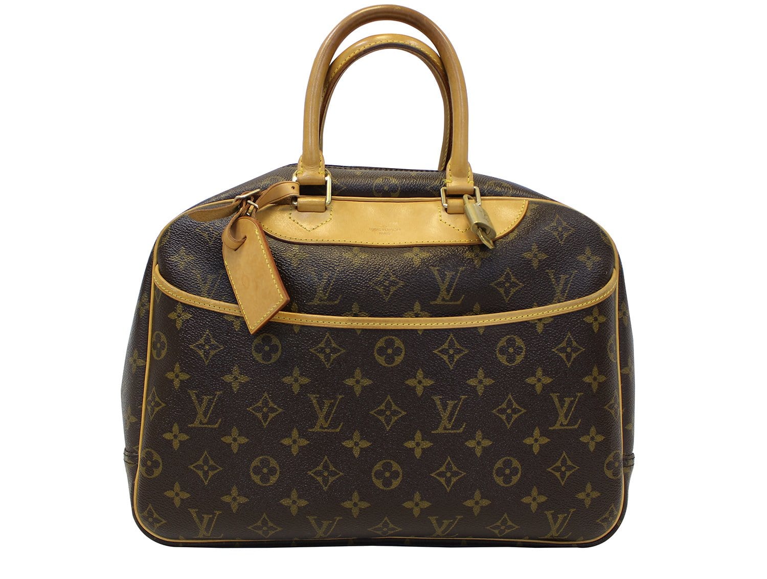 Louis Deauville Satchel Bag Canvas Monogram Travel Bag