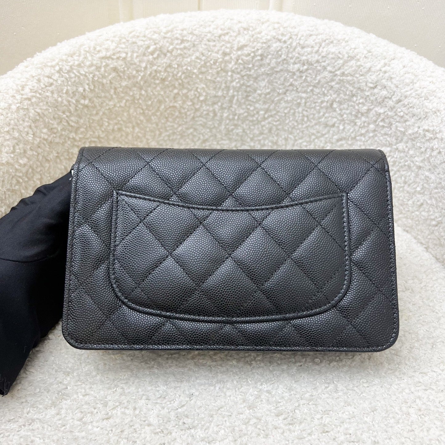 Chanel Wallet on Chain WOC in Black Caviar and SHW (Model: ) Bag