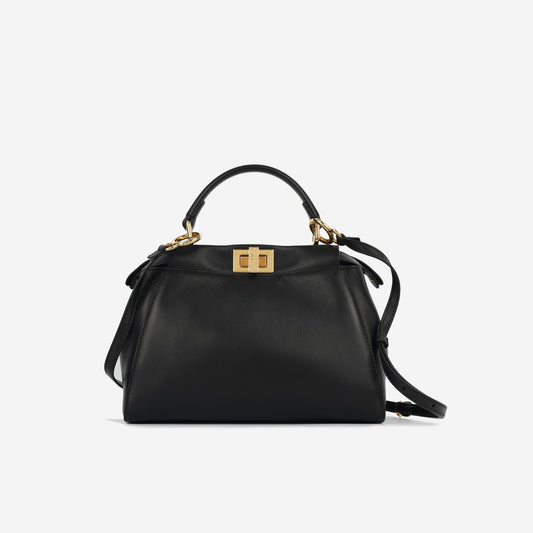 Fendi Peekaboo Tote Bag Black Mini