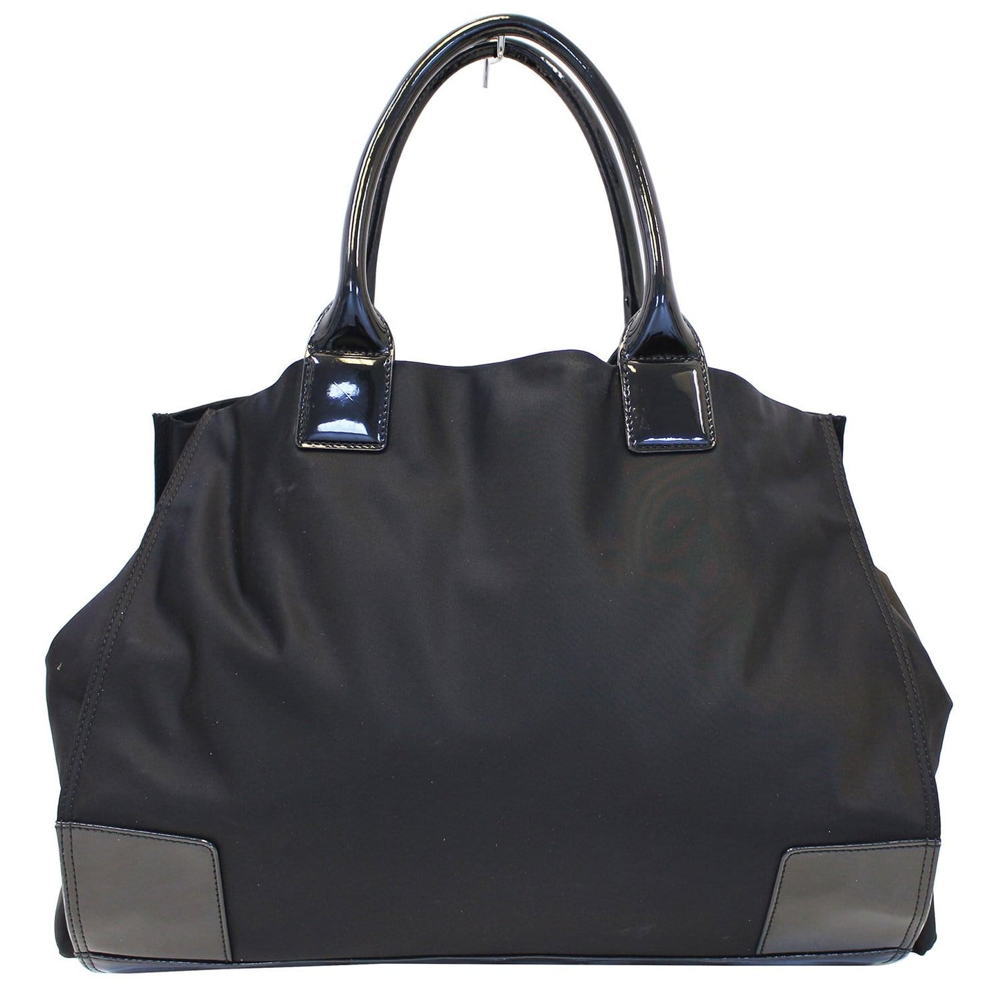 Tory Burch Ella Tote Handbag Nylon Black Tote Bag
