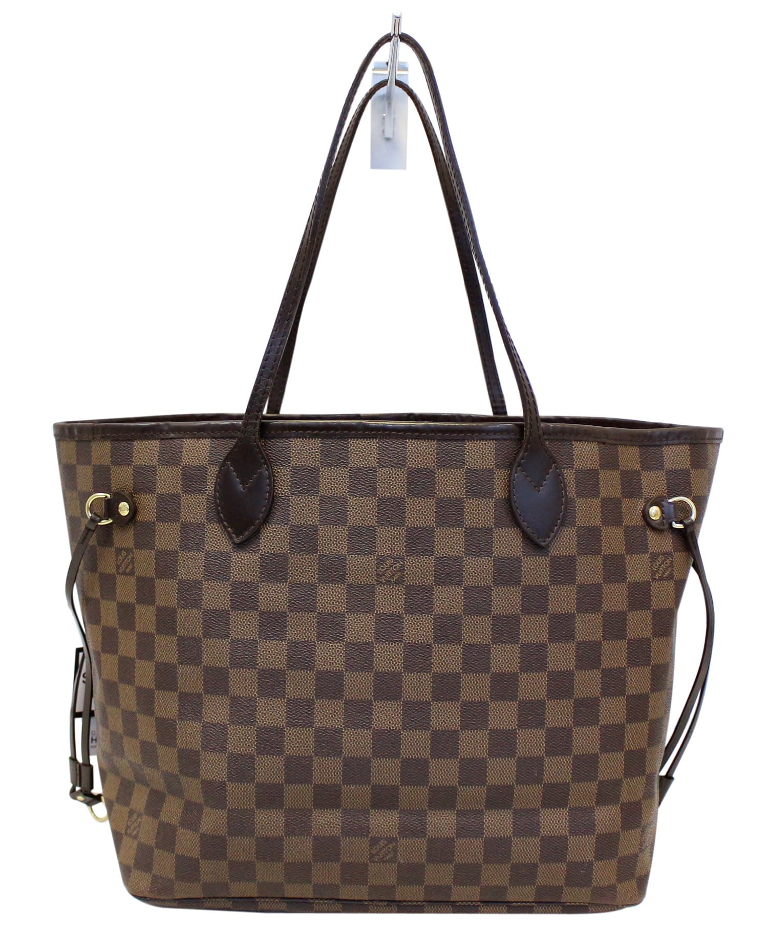 Louis Damier Ebene Neverfull Mm Tote Bag Brown