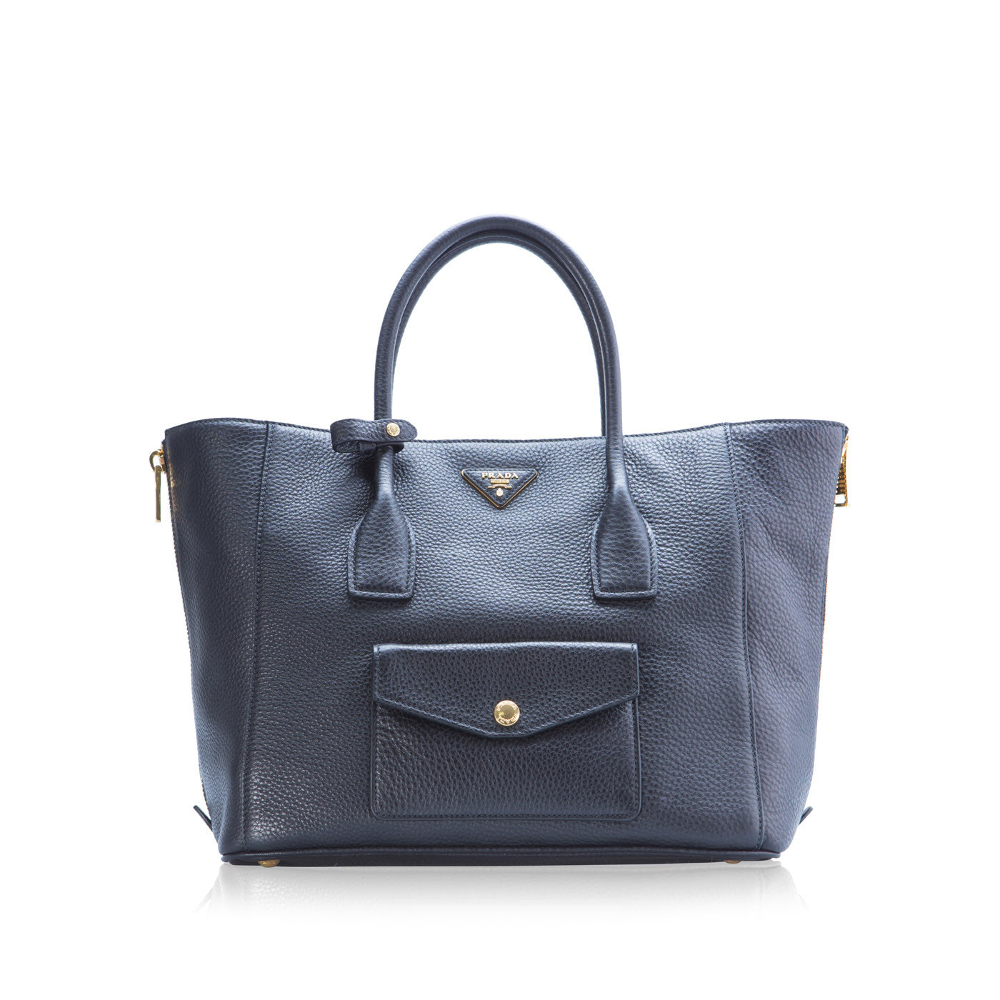 Prada Vit Daino Twin Pocket Tote Shoulder Shoulder Bag