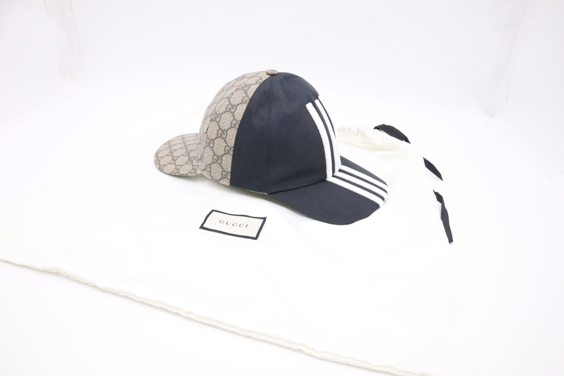 Gucci x Adidas Double Sided Baseball Canvas Black Hat