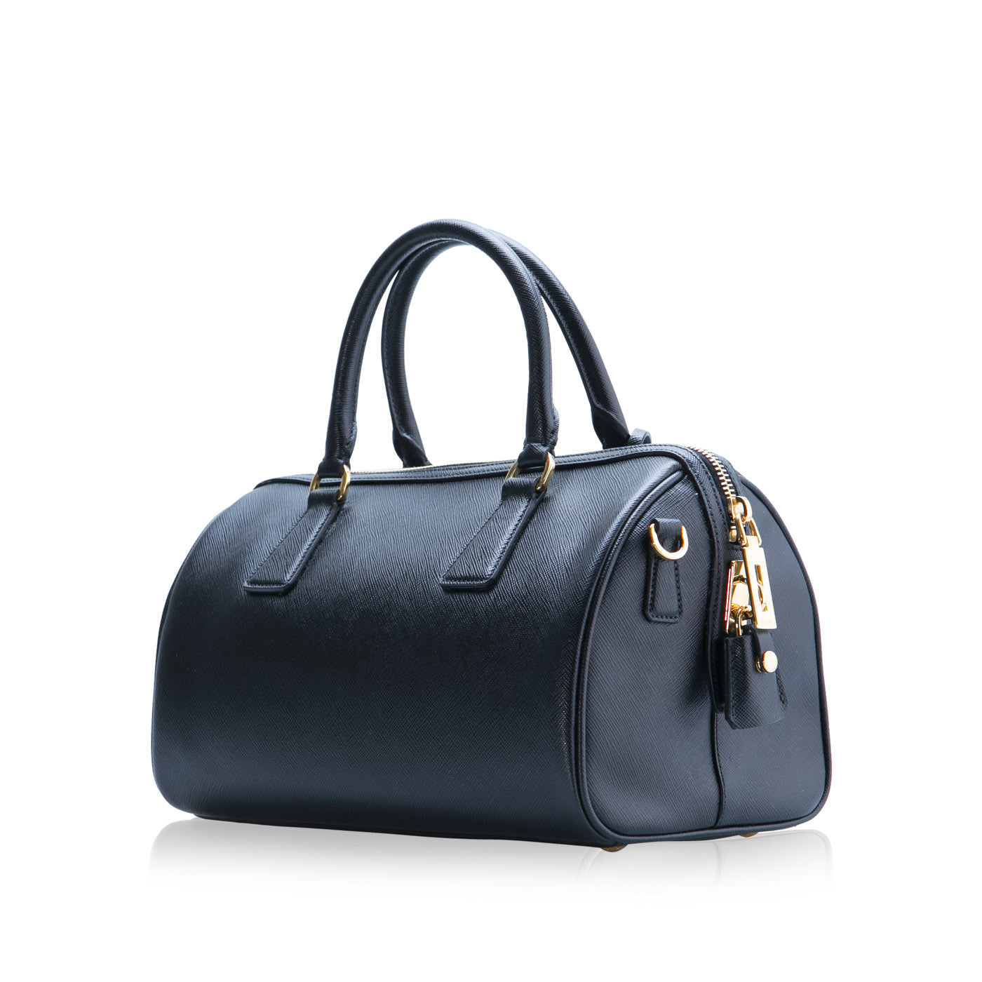 Prada Lux Boston Shoulder Bag Saffiano Lux Boston 1