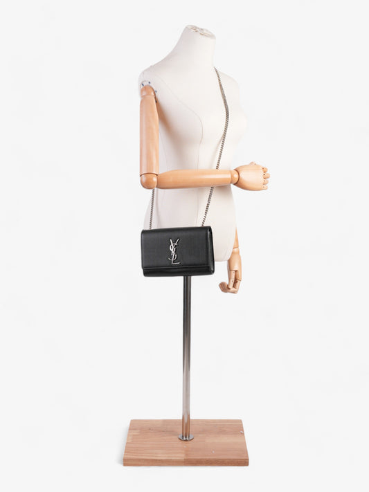 YSL Saint Laurent Kate Grained Crossbody Bag Leather Black Small Grained Leather Small