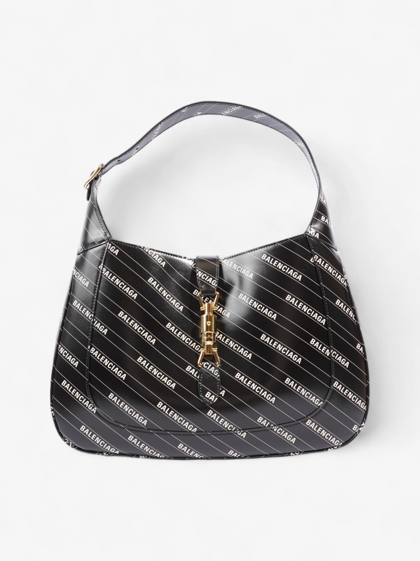 Gucci Balenciaga Jackie Medium Shoulder Bag Leather Black
