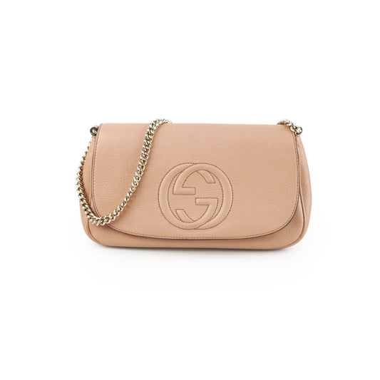 Gucci Soho Crossbody Bag Beige