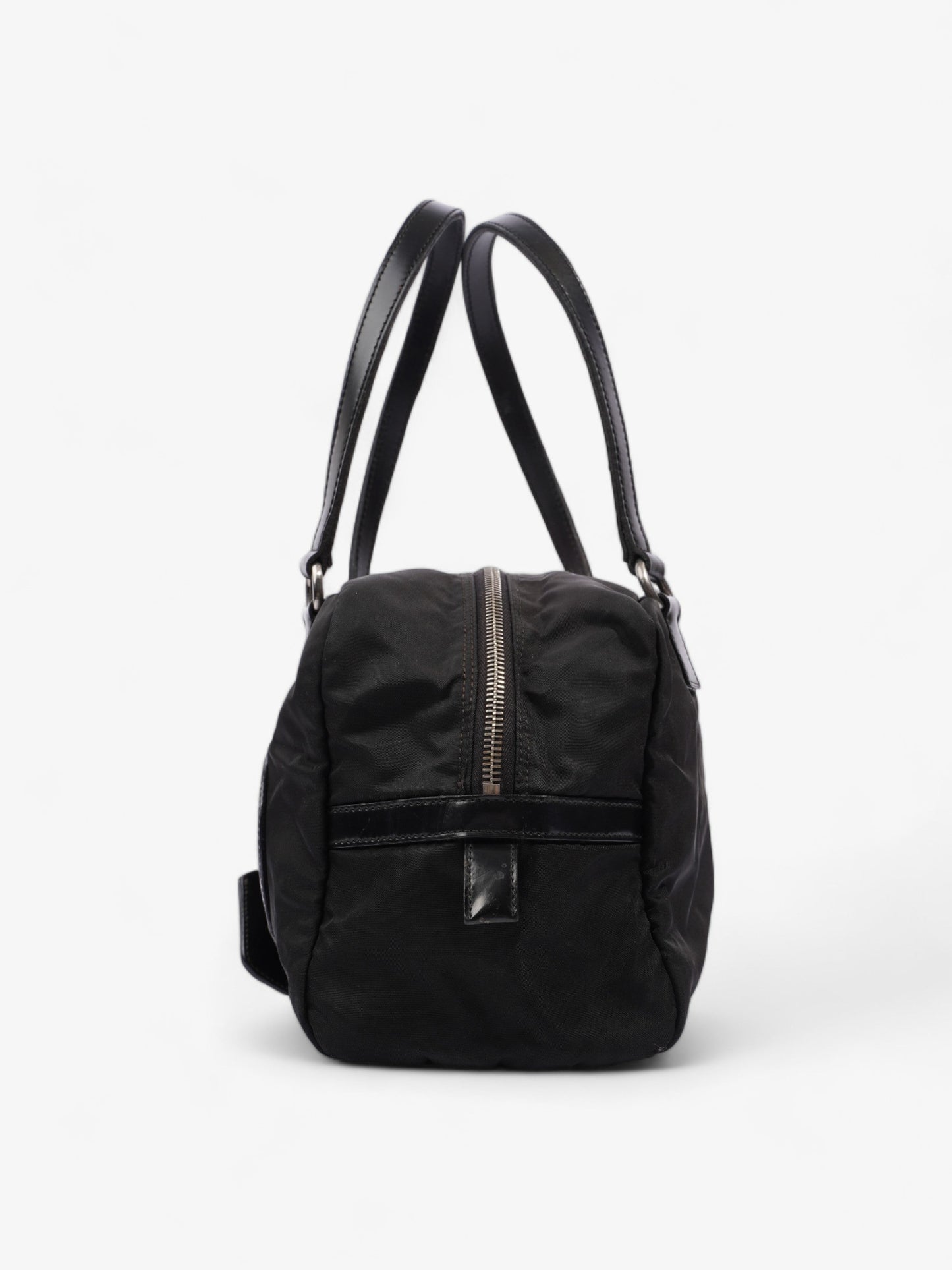Prada Canapa Shoulder Bag Nylon Black Logo