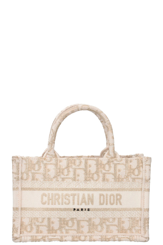 Dior Tote Bag Oblique Ivory Gold Mini Crossbody Bag