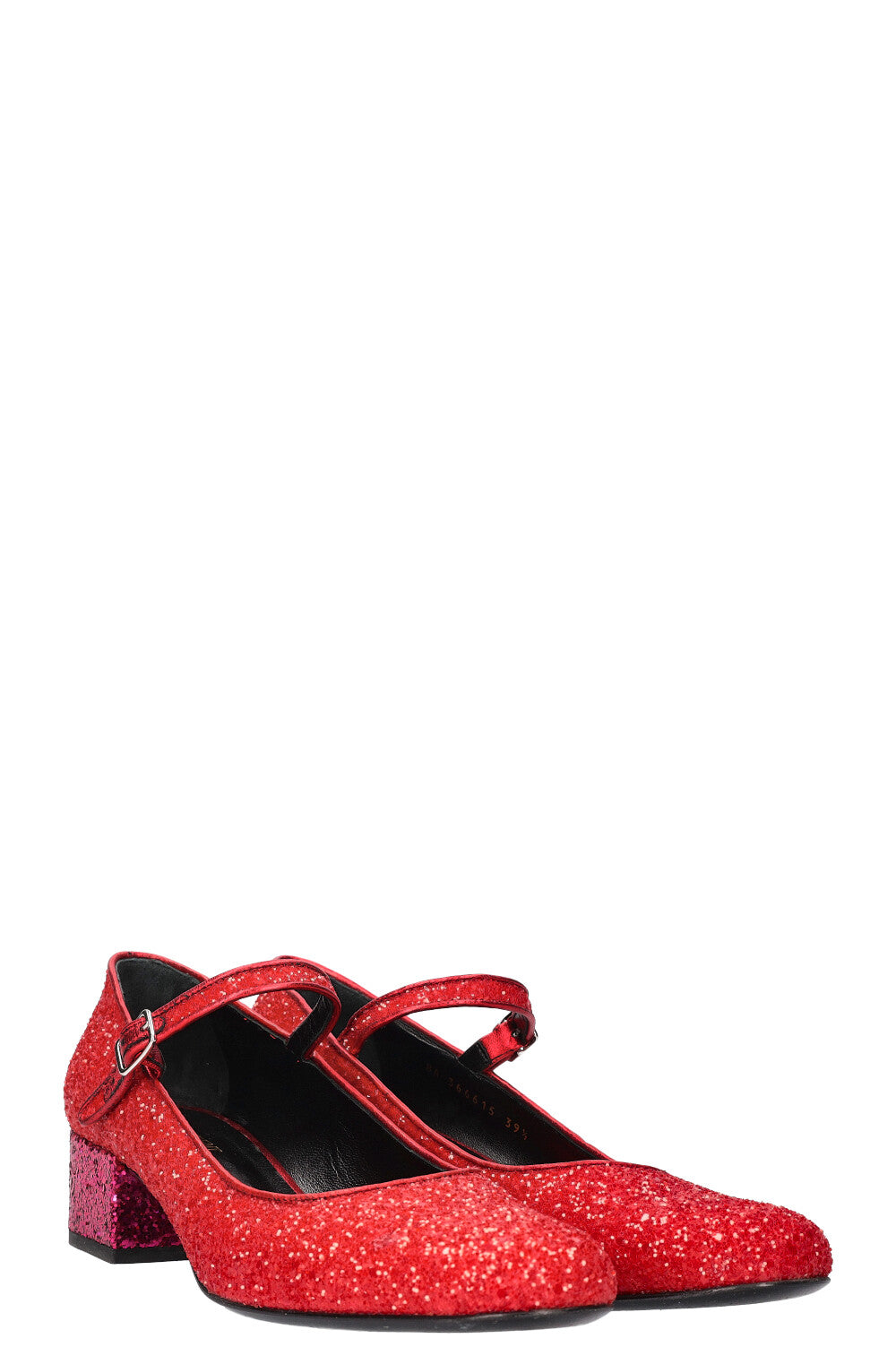 Glitter Mary Janes Red Shoes