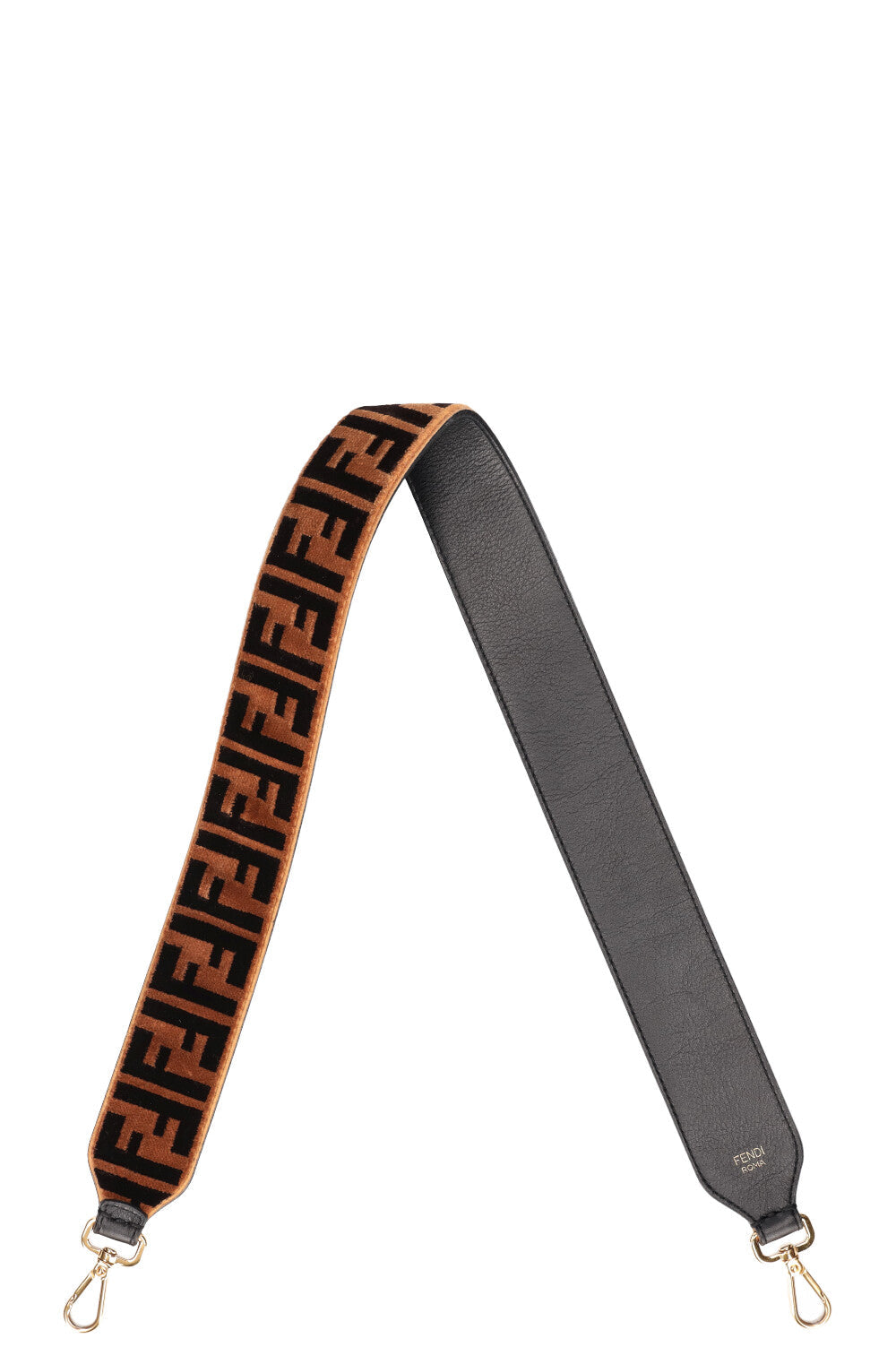 Fendi Strap You Zucca Strap Velvet Handbag