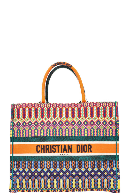 Dior Tote Bag Neon Book Tote 2 Orange Large