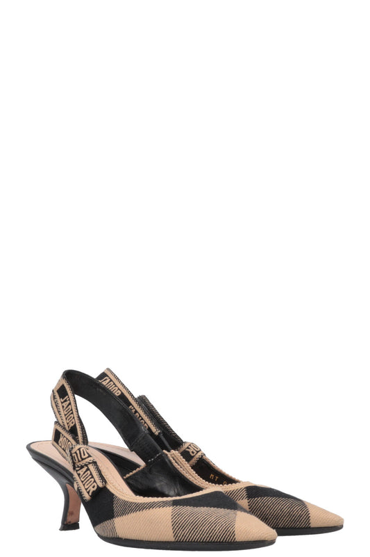 Dior Handbag J'A Heels Black Beige Shoes