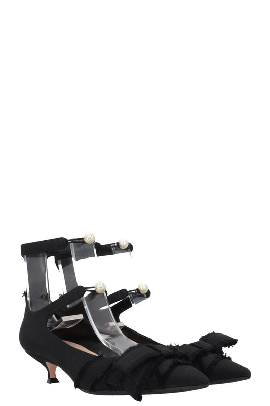 Dior Handbag Aable Kitten Heels Black Shoes