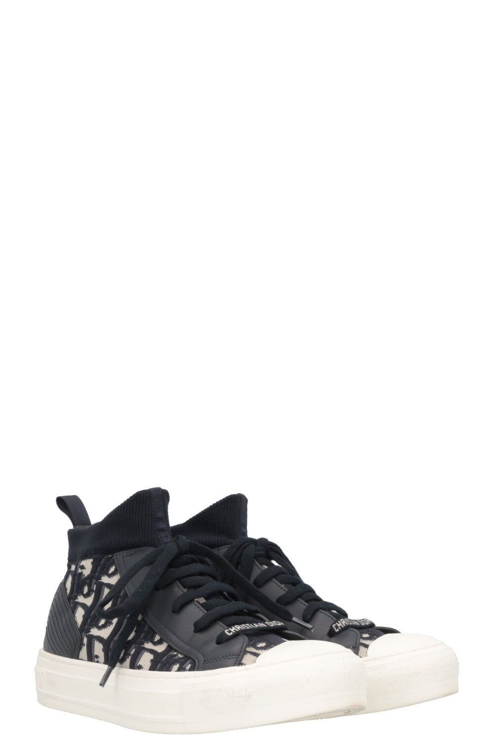 Dior Handbag Walk'N' Sneakers Oblique 4 Blue Shoes