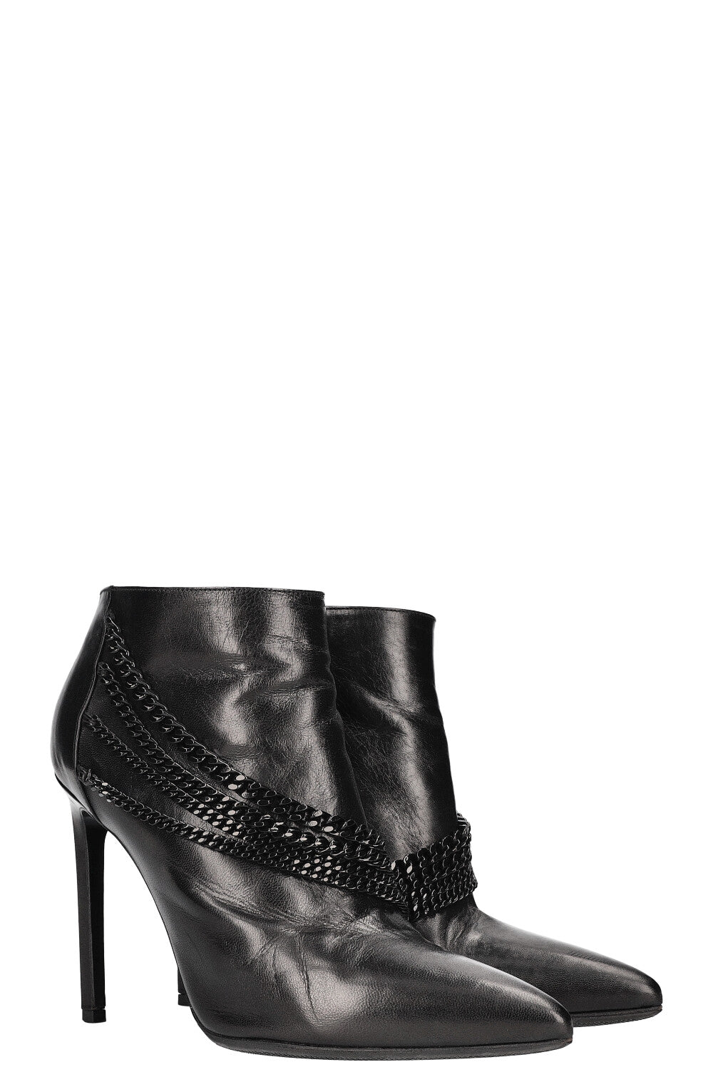 Ankle Boots Black Chain Shoes