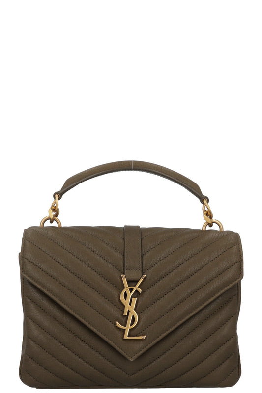 YSL Saint Laurent Crossbody Bag College Bag Green Medium