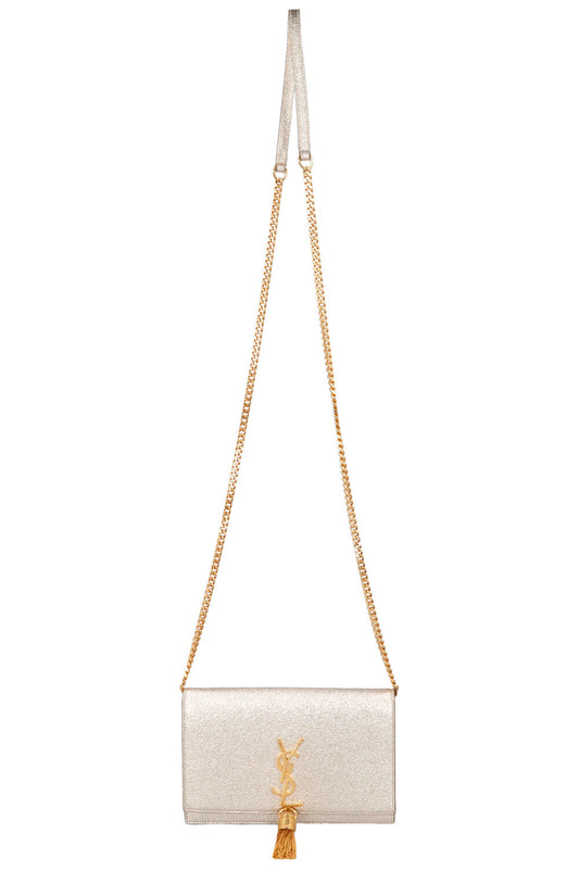 YSL Saint Laurent Crossbody Bag Kate Tassel Bag Metallic Gold