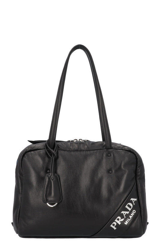 Prada Padded Bowler Bag Black Handbag