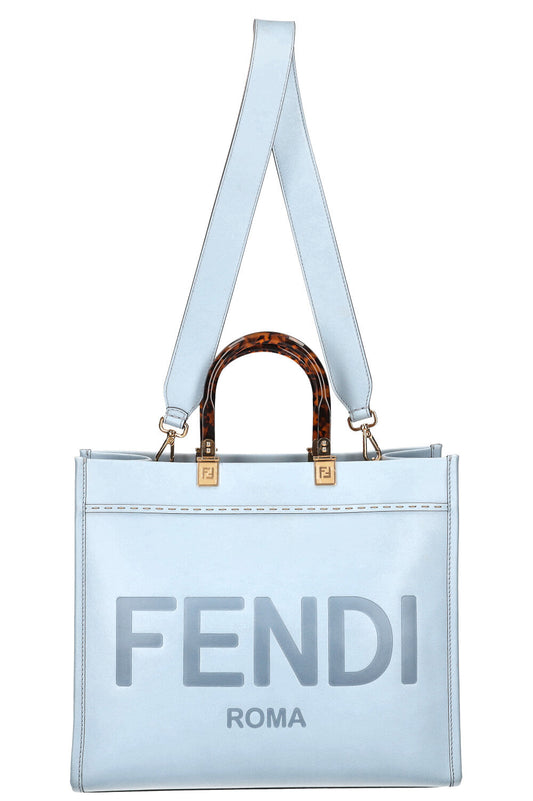 Fendi Sunshine Tote Bag Blue Baby