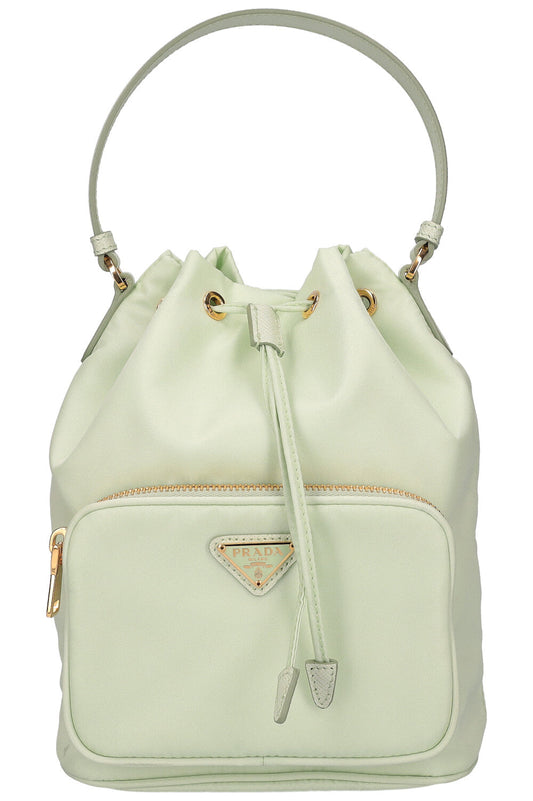 Prada Duet Re- Bag Mint Nylon Bucket Bucket Bag