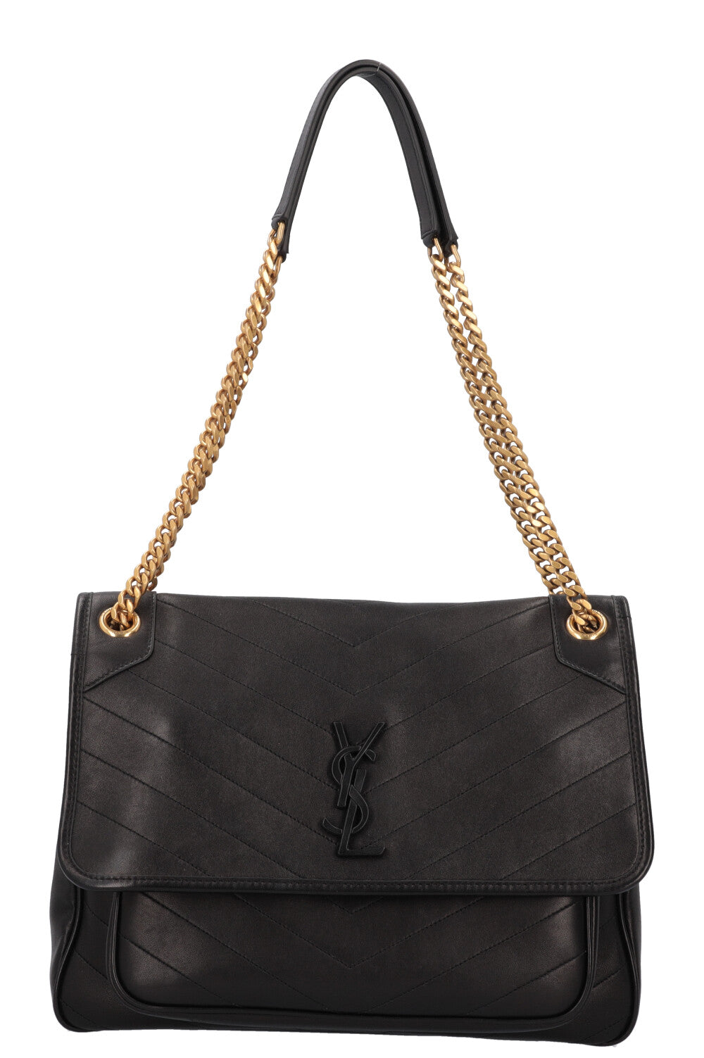 Niki Bag Leather Black Medium Handbag