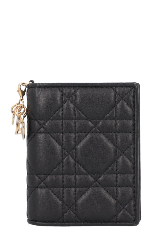 Dior Bag Lady Gardenia Wallet Black Mini Mini Bag
