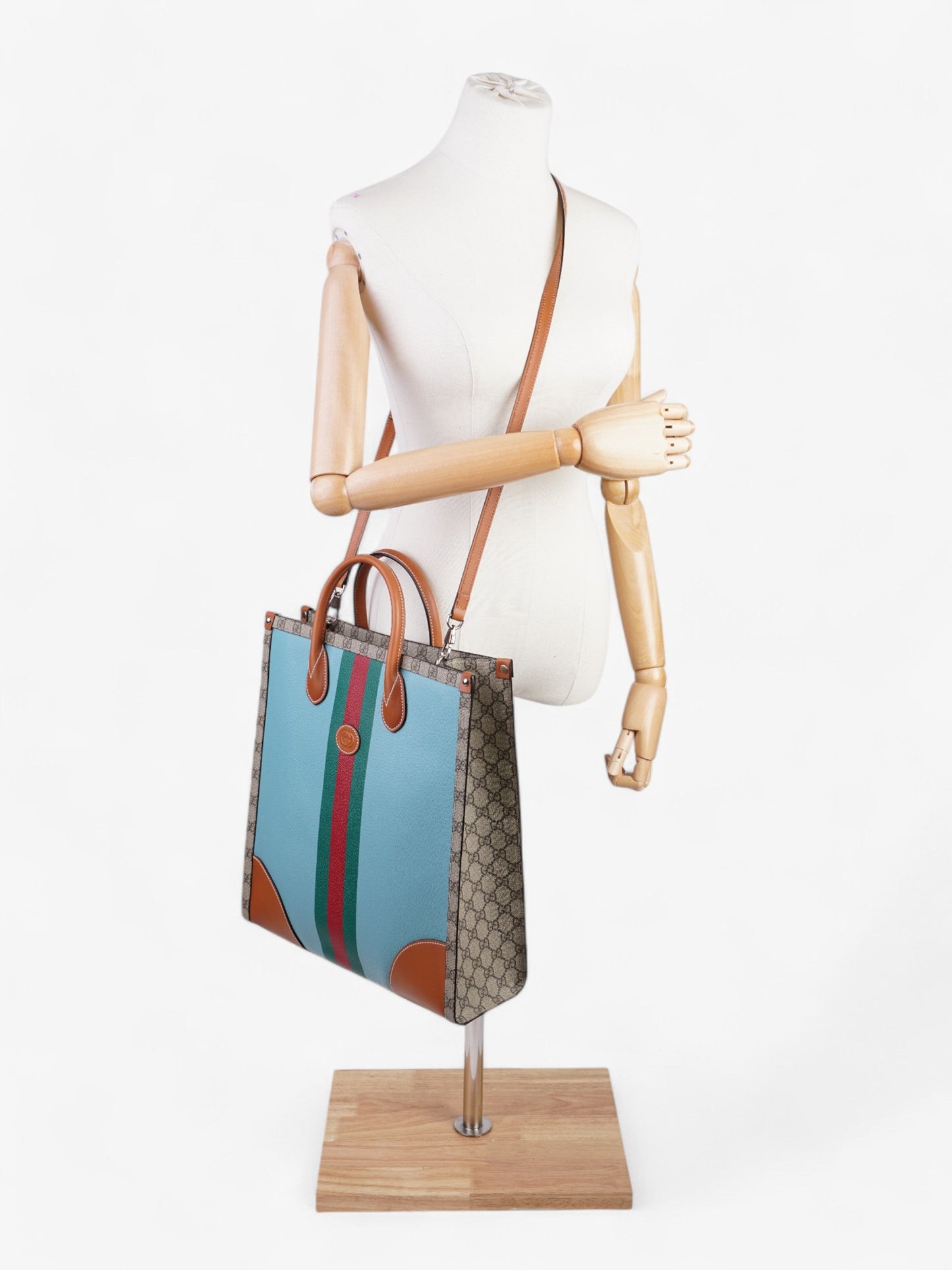 Gucci Interlocking Web Tote Lunar New Year Limited Canvas Brown Tote Bag