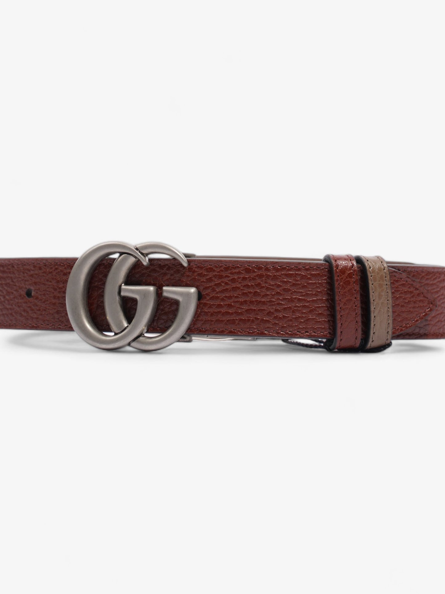 Gucci Marmont Reversible Belt Dark Greyish Handbag Leather Brown Accessory
