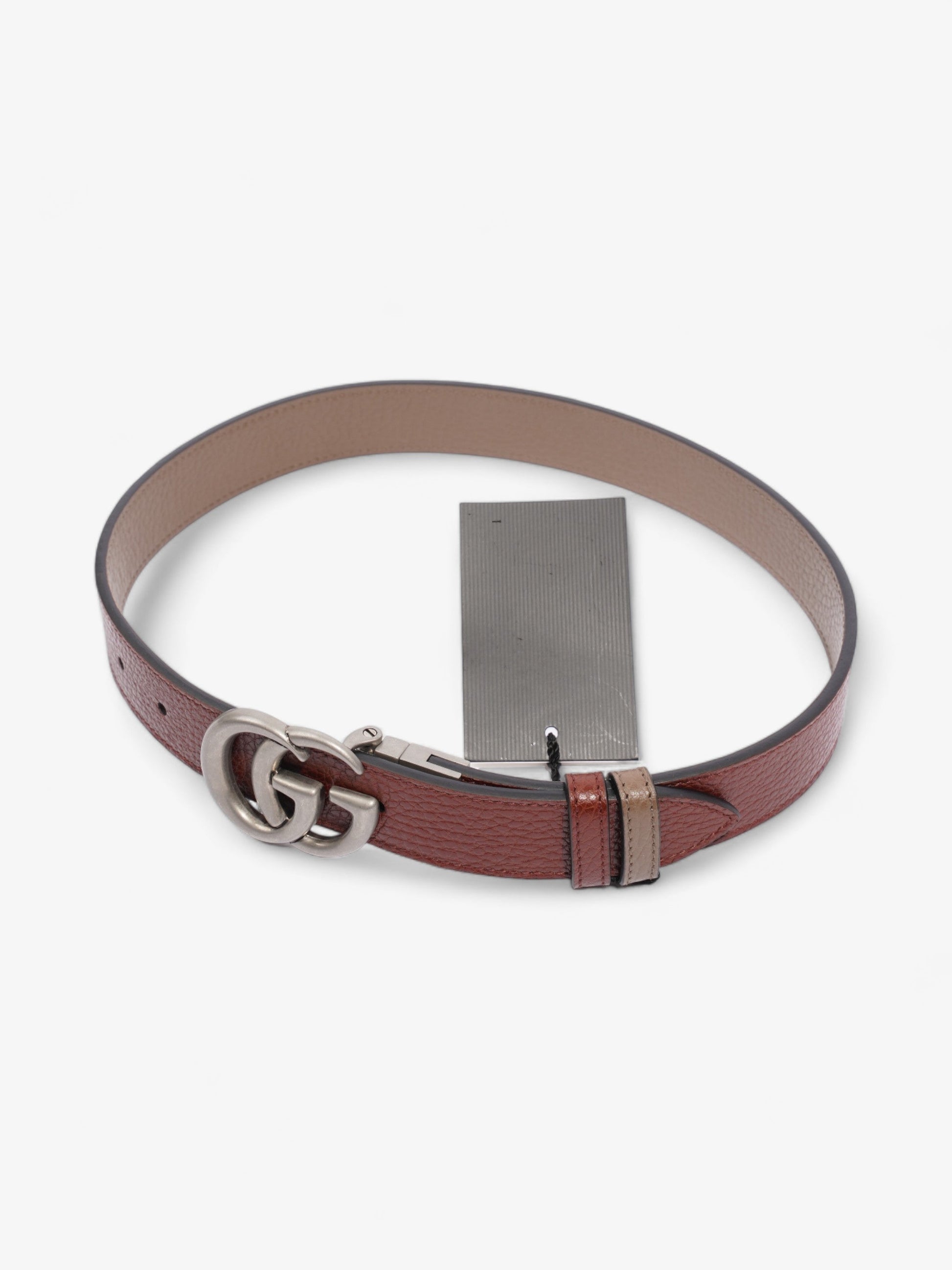 Gucci Marmont Reversible Belt Dark Greyish Handbag Leather Brown Accessory