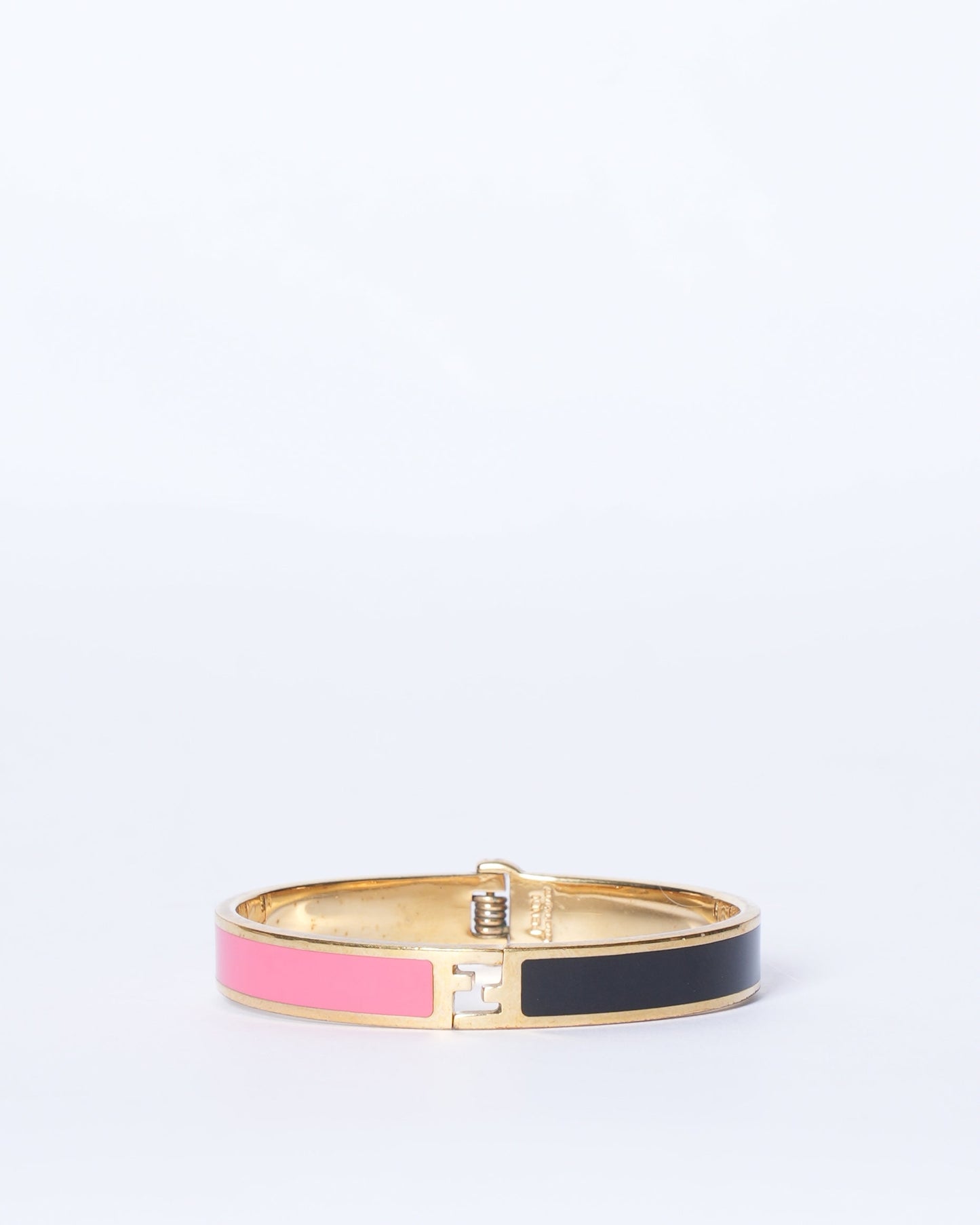 Fendi Handbag & Bracelet Black Pink Jewelry