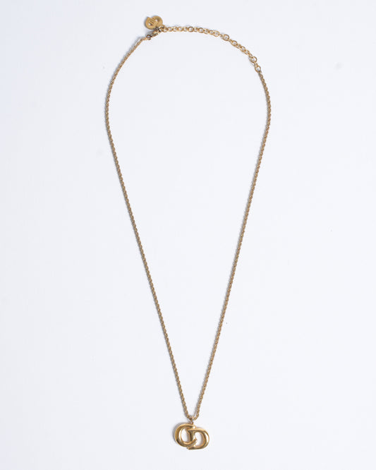 Dior Handbag Christian Made In Germany Plated Necklace Gold Jewelry
