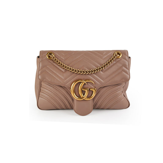Gucci Marmont Dusty Crossbody Bag Pink Medium