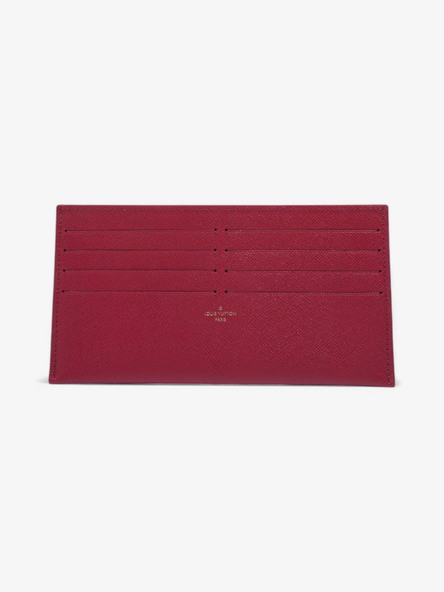 Louis Vuitton Felicie Card Holder Insert Fuschia Leather Calfskin Wallet Case