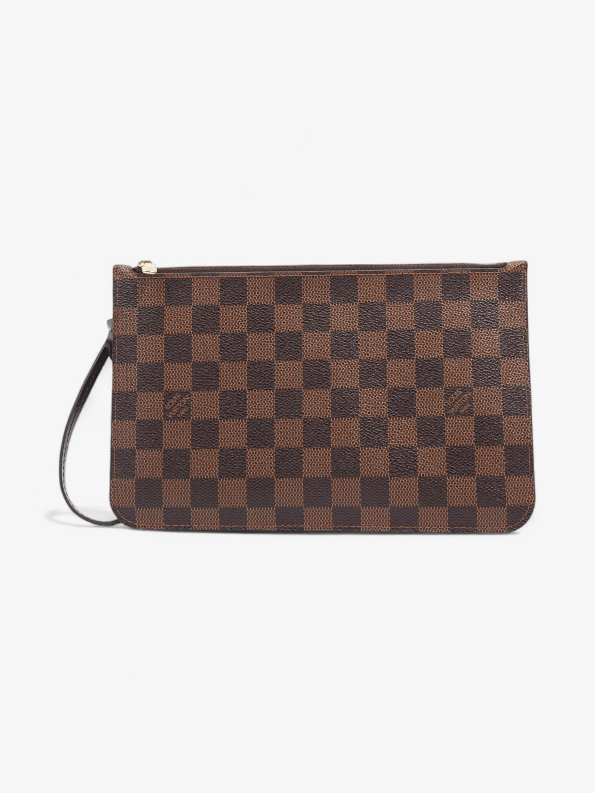 Louis Vuitton Neverful Pochette Ebene Coated Damier Canvas Coated Canvas Apparel